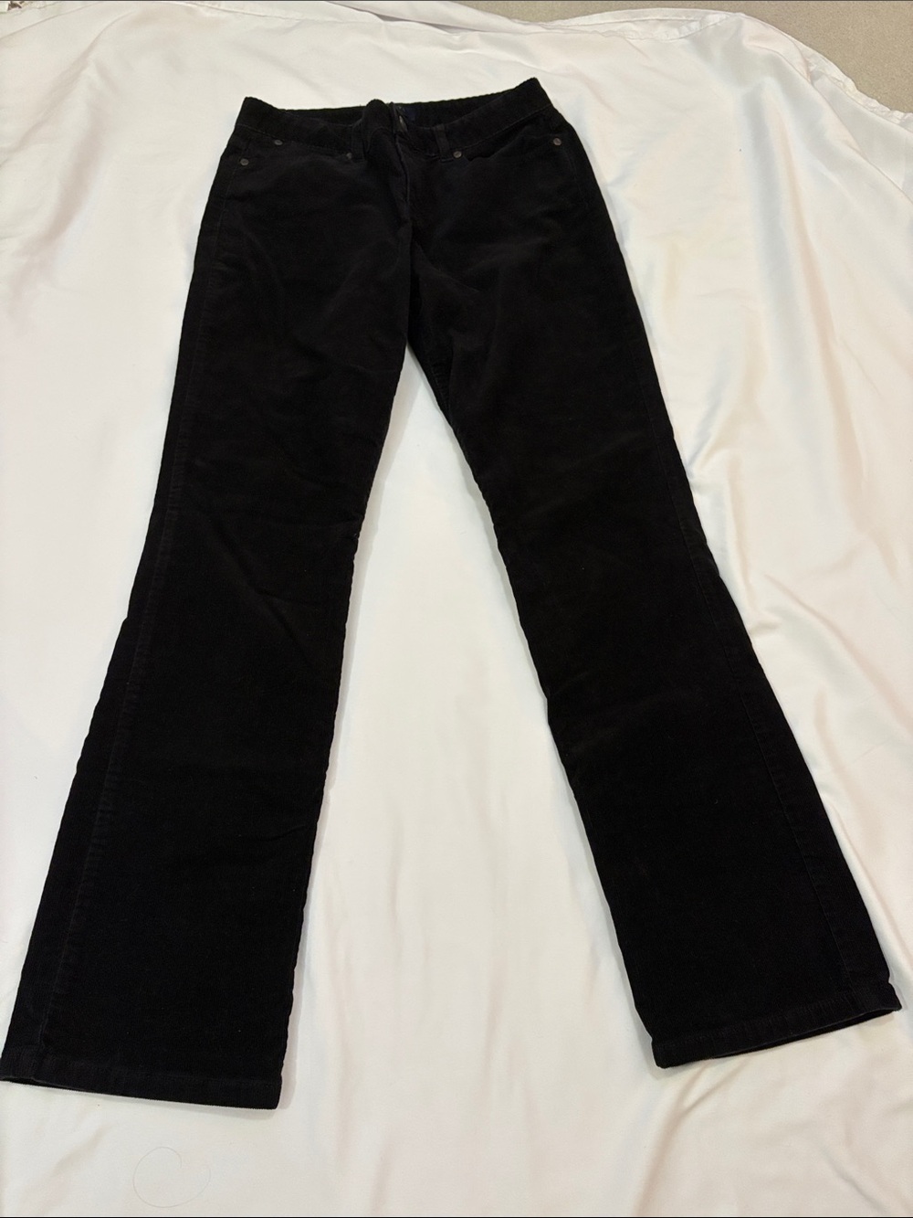 Talbots Black Corduroy Flare Jeans